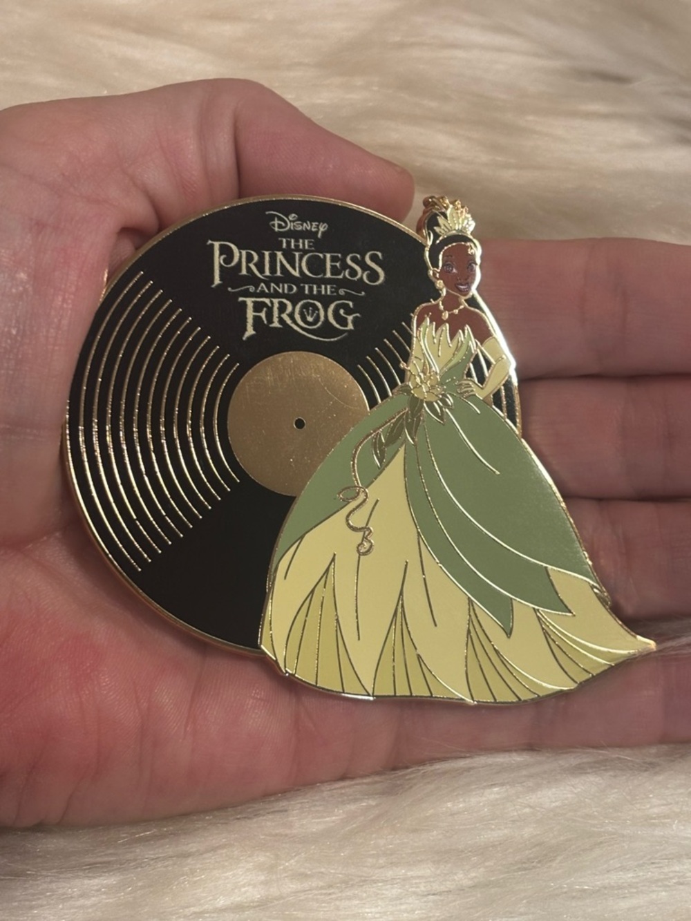 Disney Jumbo (Pink a la Mode) Tiana Princess Royal Vinyl 3.5" Mystery Pin LE500